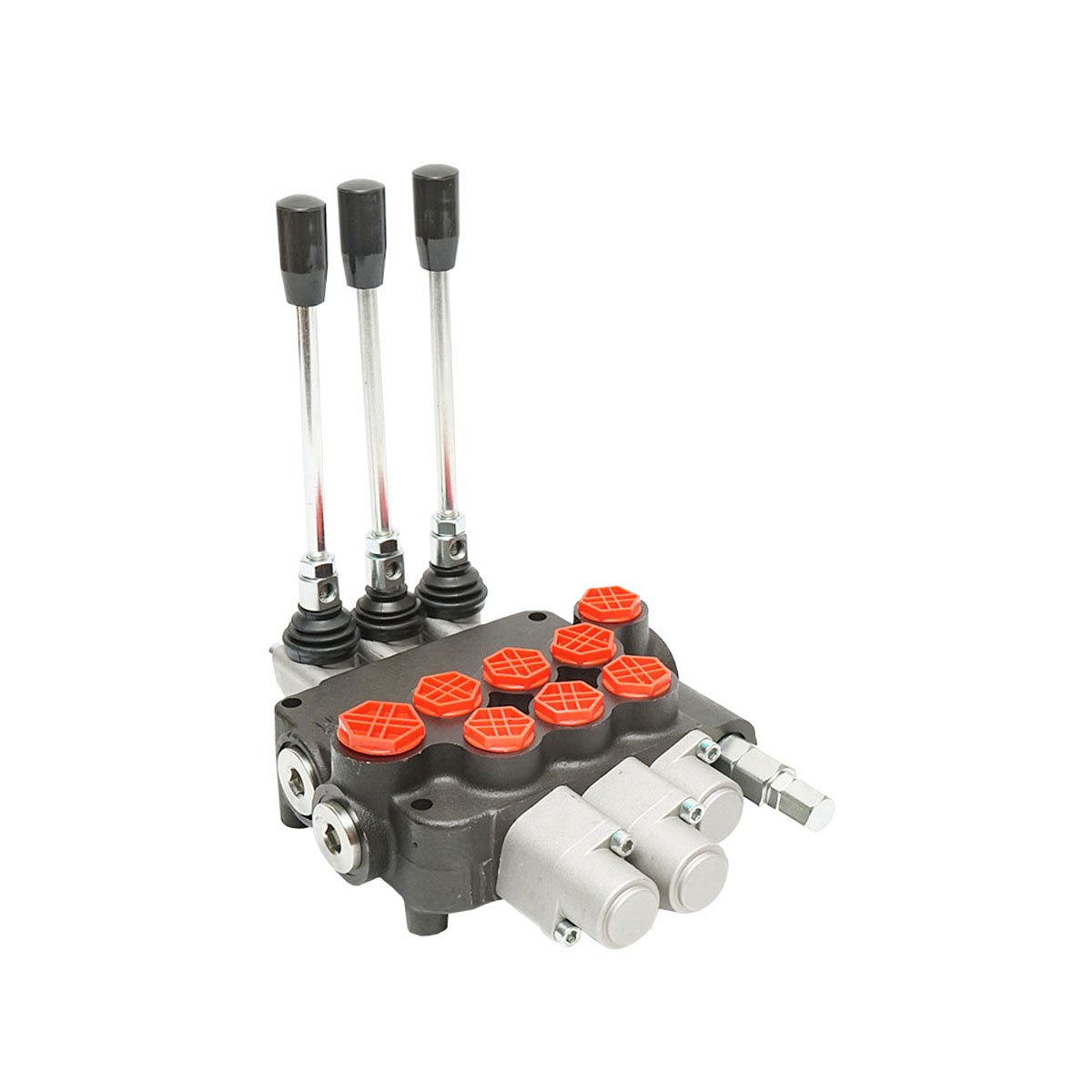 Distribuitor hidraulic cu 3 manete 2 flotante 80L/min.